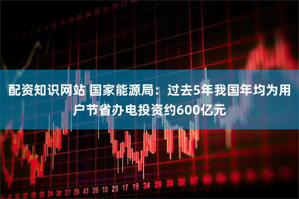 配资知识网站 国家能源局：过去5年我国年均为用户节省办电投资约600亿元